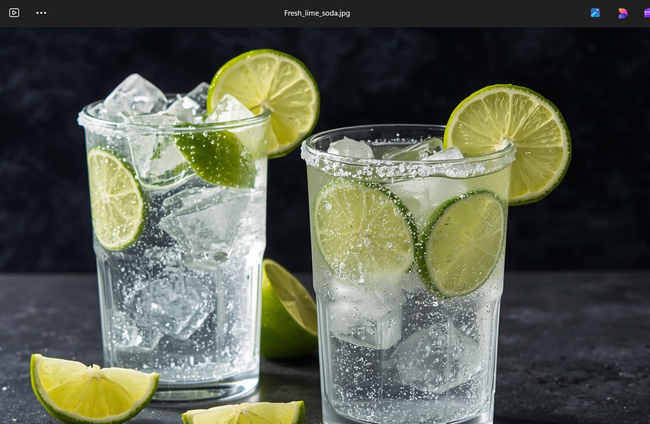 Fresh lime Soda ( Sweet / Salt )